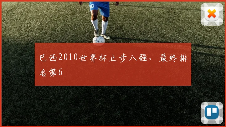 巴西2010世界杯止步八强,最终排名第6